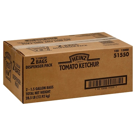 Heinz Heinz Pack Ketchup 1.5 gal., PK2 10013000515501